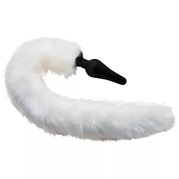 TAILZ - plug anal queue de renard avec serre-tête - noir et blanc