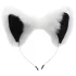 TAILZ - plug anal queue de renard avec serre-tête - noir et blanc
