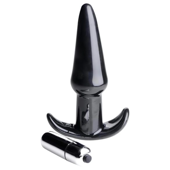 Frisky Smooth - plug anal vibrant - silicone noir