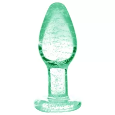   Booty Sparks Glow in the Dark S - plug anal en verre (transparent)