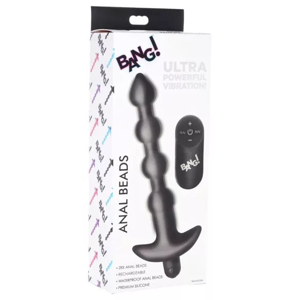 Bang! - vibromasseur anal radio rechargeable (noir)