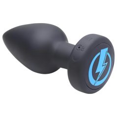   Zeus - plug anal électrostimulation radio - vibrant - silicone noir