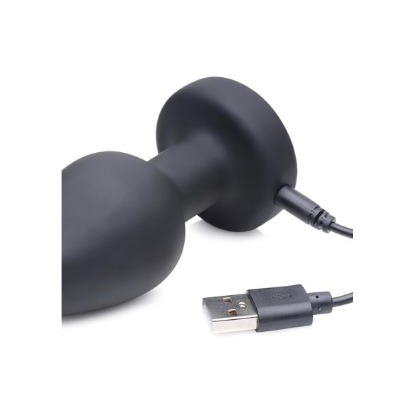Zeus - plug anal électrostimulation radio - vibrant - silicone noir
