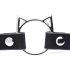 Collier Coquin Chaton Master Series - avec anneau tête de chat (noir)