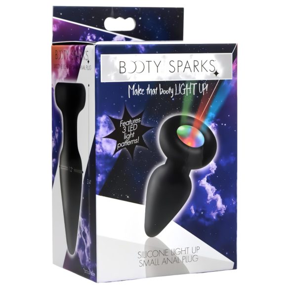 Booty Sparks - plug anal lumineux - silicone noir
