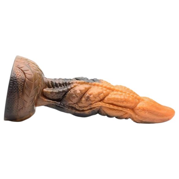 Creature Cocks Ravager - gode texturé réaliste - silicone - 20cm - orange