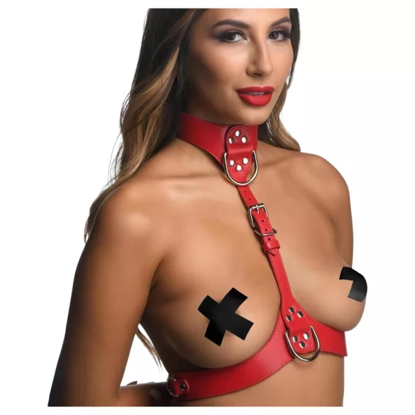 Strict - harnais corporel rouge - M/L