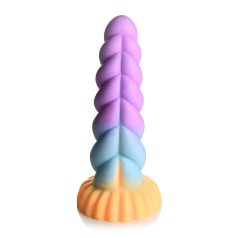   Creature Cocks Mystique - gode licorne réaliste 21cm - silicone violet jaune