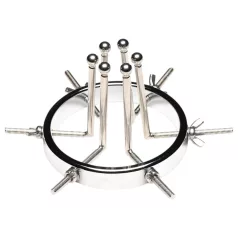   XR Brands Oculus - plug anal élargisseur - acier inoxydable argent