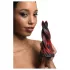 Creature Cocks Hell Kiss - gode ceinture torsadé - silicone rouge - 19cm