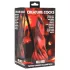 Creature Cocks Hell Kiss - gode ceinture torsadé - silicone rouge - 19cm