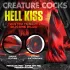 Creature Cocks Hell Kiss - gode ceinture torsadé - silicone rouge - 19cm