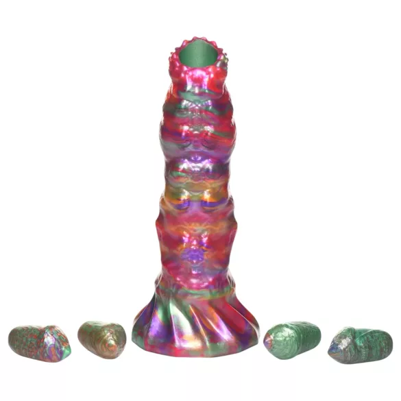 Creature Cocks - gode ovipositeur alien - silicone arc-en-ciel