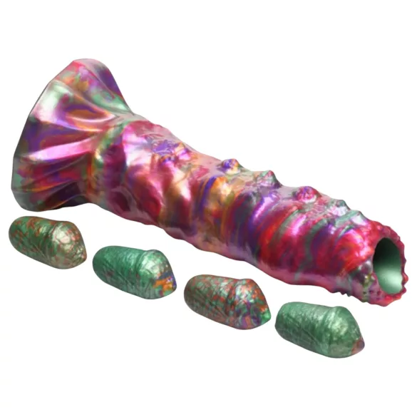 Creature Cocks - gode ovipositeur alien - silicone arc-en-ciel