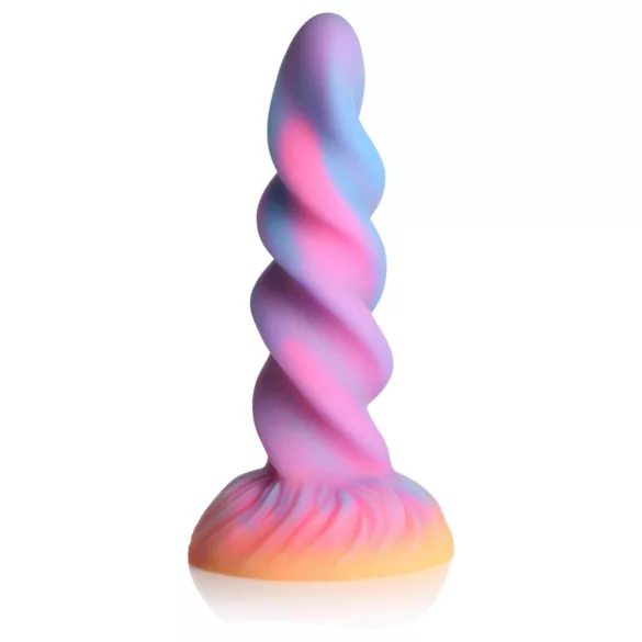 Creature Cocks Moon Rider - gode licorne lumineux - silicone violet rose