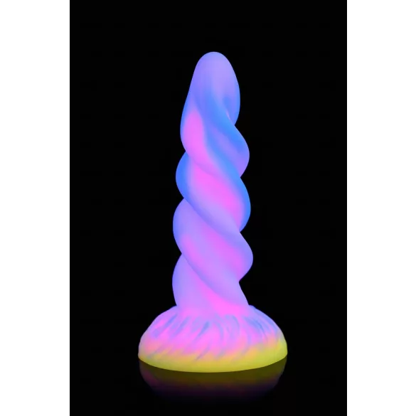 Creature Cocks Moon Rider - gode licorne lumineux - silicone violet rose