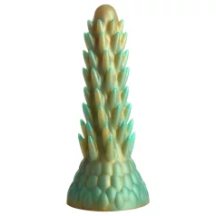   Creature Cocks Stegosaurus - gode ceinture dildo réaliste - silicone vert 20cm