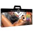 XR Brands - Bougie de massage BDSM - arc-en-ciel - lot de 3