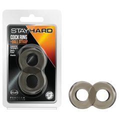   Stay Hard - cockring et anneau pour testicules - silicone gris