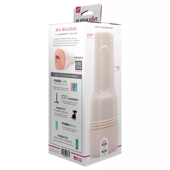 Fleshlight Mia Malkova - masturbateur bouche réaliste - couleur chair