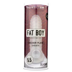 Fat Boy Checker Box - gaine pénis 15cm - blanc