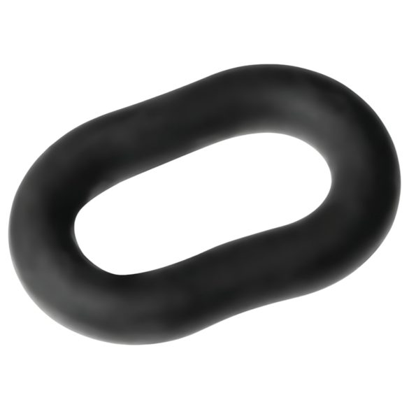 Perfect Fit - Anneau pénien épais - silicone noir - 15cm