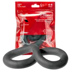 Perfect Fit - anneau pénis épais - silicone noir 30 cm