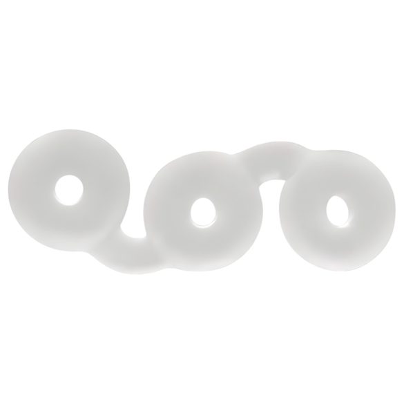 Perfect Fit Triple - set de 3 cockrings - blanc