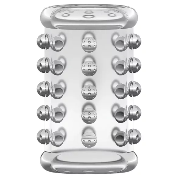 Stay Hard - manchon pénis à reliefs - transparent