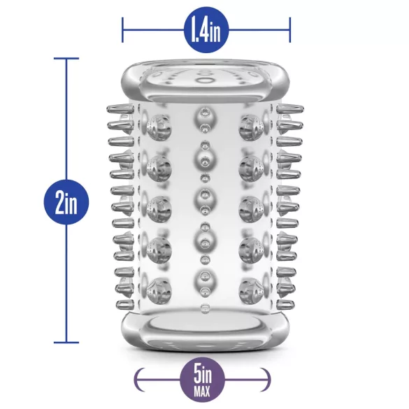 Stay Hard - manchon pénis à picots - transparent