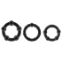 Stay Hard - set de cockrings - silicone noir