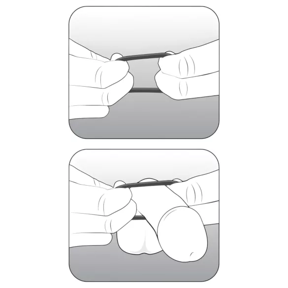 Stay Hard - set de cockrings - silicone noir