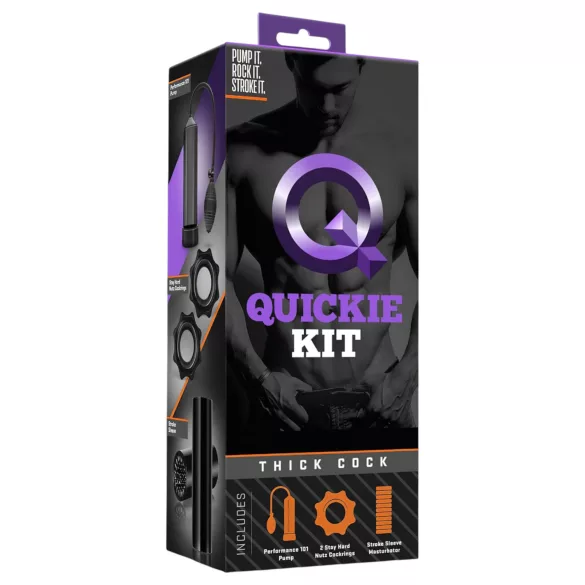 Quickie Kit - pompe à pénis set - épais - kit 4 pièces