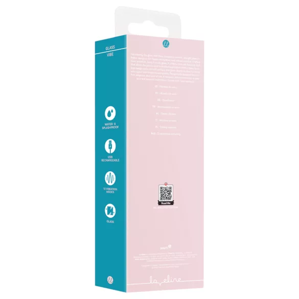Loveline - vibromasseur en verre droit (rose)