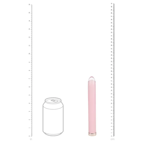 Loveline - vibromasseur en verre droit (rose)