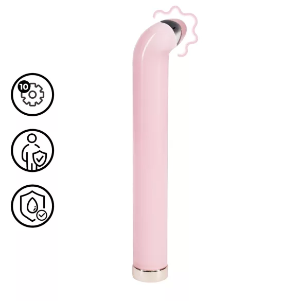 Loveline - vibromasseur en verre point G (rose)