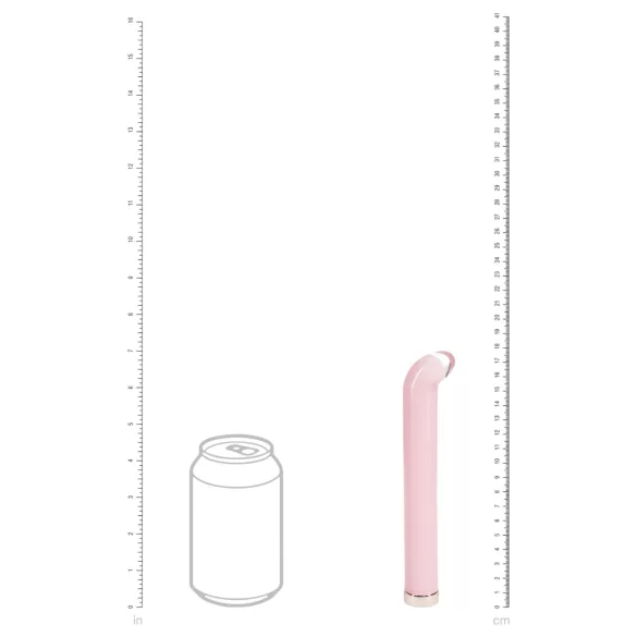 Loveline - vibromasseur en verre point G (rose)