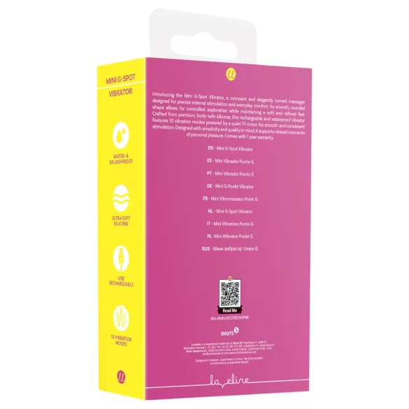 Loveline - mini vibromasseur point G (rose)