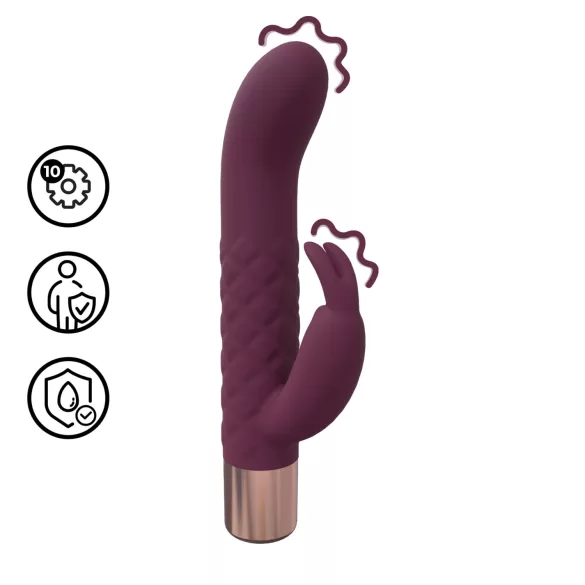Loveline - mini vibromasseur lapin (rouge)