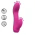 Loveline - mini vibromasseur incurvé avec lapin (rose)