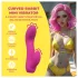 Loveline - mini vibromasseur incurvé avec lapin (rose)