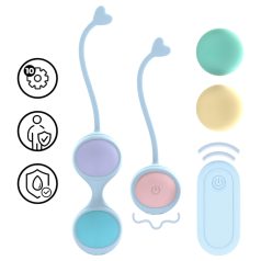 Loveline - boules de geisha vibrantes modulables - bleu