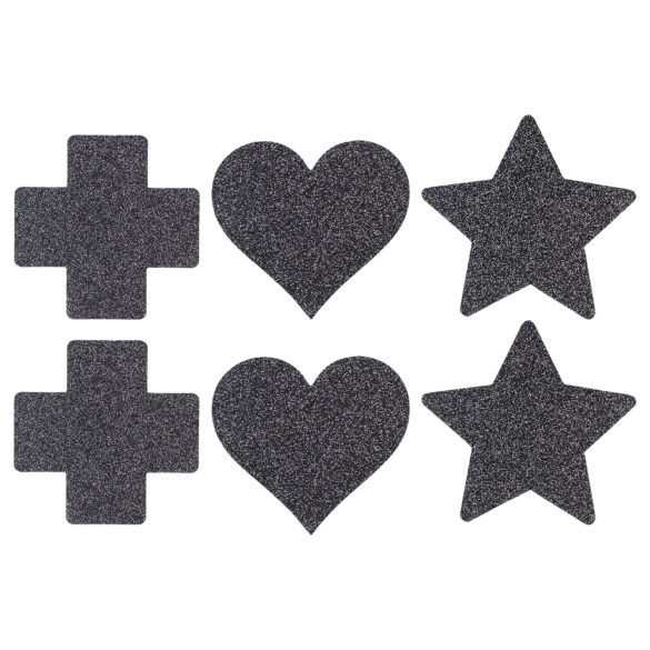 Le Désir - set de cache-tétons - 3 paires - noir