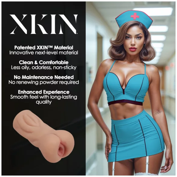 Masturbateur vagin réaliste XKIN Naughty Nurse Trixie (couleur chair)