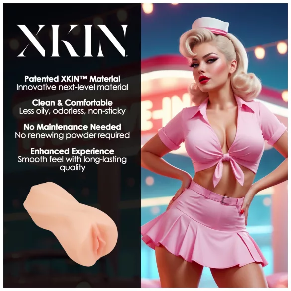 XKIN Cutie Darla - masturbateur vagin réaliste (couleur chair)