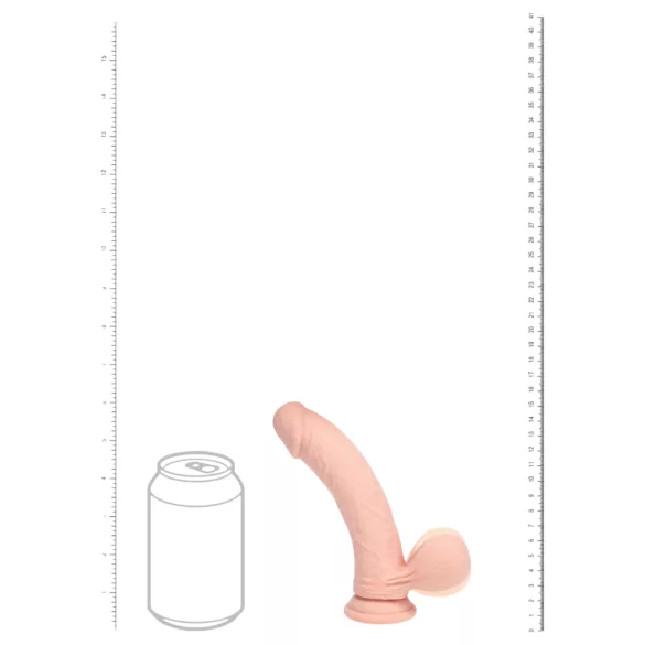 RealRock - vibromasseur réaliste à double densité (couleur chair) - 15 cm
