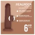 RealRock - gode réaliste à double densité (marron) - 15,5 cm