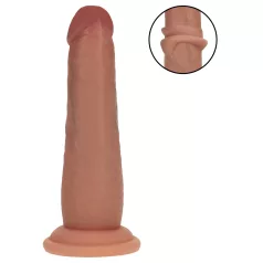   RealRock - gode réaliste à double densité (bronzé) - 15,5 cm