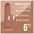 RealRock - gode réaliste à double densité (bronzé) - 15,5 cm