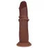 RealRock - gode réaliste à double densité (marron) - 18,5 cm